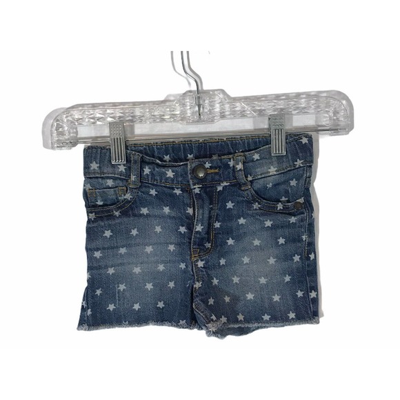 OshKosh B'Gosh Denim Shorts - Size 3T Stars USA - Picture 1 of 8